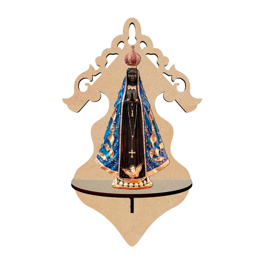 Oratório Capelinha de Parede em MDF Crú 4mm Religioso Decorativo Tamanhos P, M e G em Oferta na Shopee