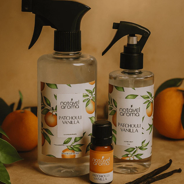 Kit Agua Perfumada + Home Spray + Essencia Patchouli Vanilla - Notável Aroma — imagem 1