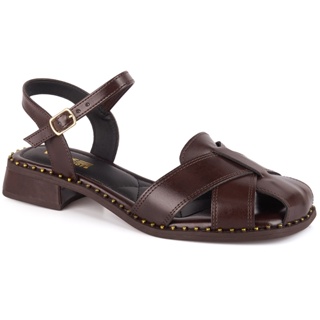 Sandália Rasteira Salto baixo fechado Casual Vitrine Shoes em Oferta na Shopee