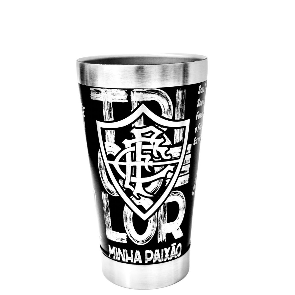 Copo Térmico Personalizado 473 Ml Fluminense Gravação a Laser Presente Torcedor Futebol Carioca