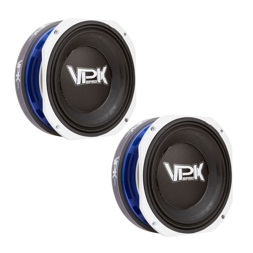 2 Alto Falante Qvs 8 Polegadas 450rms Pro Vpk Medio Grave Som Automotivo Woofer Paredao Bob Lançamento