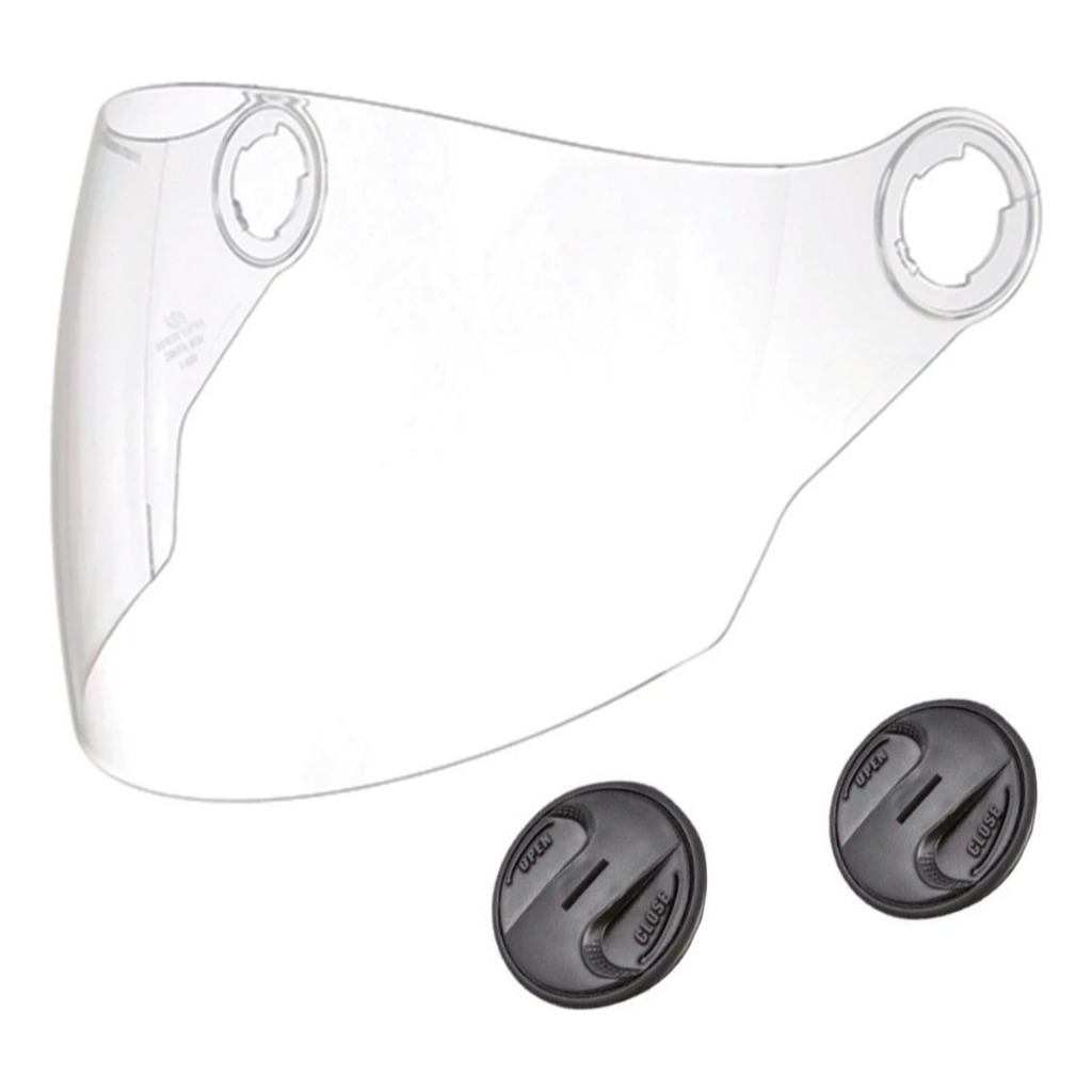 Viseira Cristal + Reparo Capacete Aberto Pro Tork New Atomic / New Liberty 3