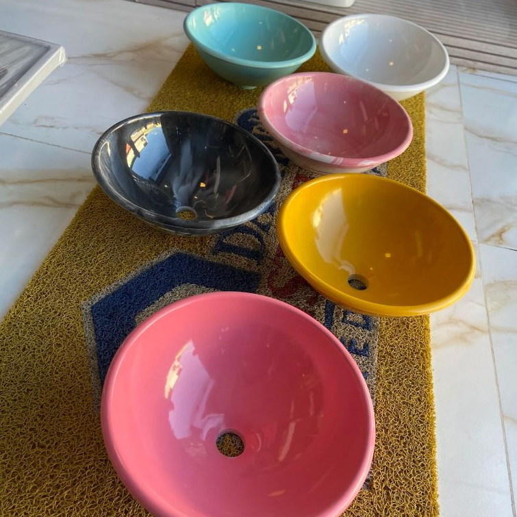 CUBA SOBREPOR EM MÁRMORE SINTÉTICO / CUBA DE APOIO 30CM / LAVABO / DIVERSAS CORES