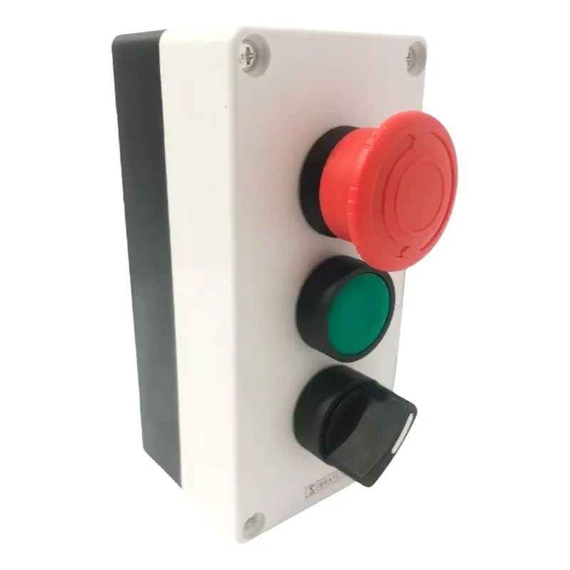 Botoeira Industrial 1nf + 1na + Chave Seletora 2 Posições