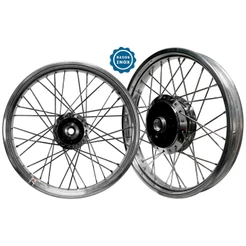 Par Roda Aro Alumínio Polido Viper Vpr Titan Fan 150 160 Esd Raios Inox