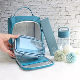 Conjunto Bolsa Térmica C/ Bolsos e Pote de Marmita, Garrafa 430 ml e Porta Talheres - Jacki Design em Oferta na Shopee