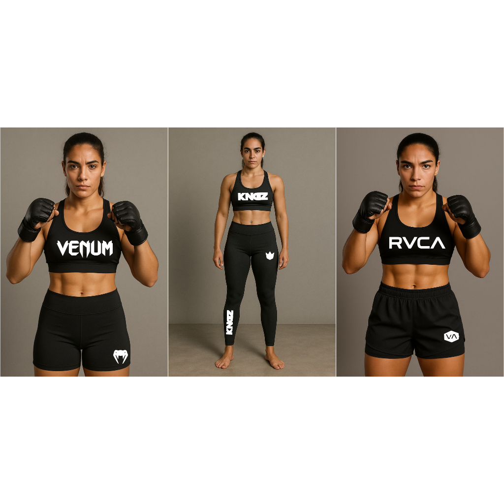 Short, Leg, Top Feminino MMA UFC JIU JITSU MUAY THAY KICKBOXING