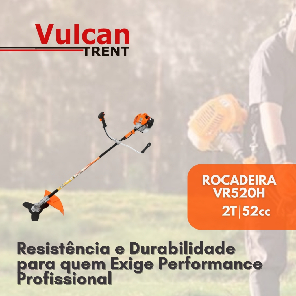 Detalhes do Roçadeira Profissional 52cc 2,5HP - VR520H Vulcan Trent