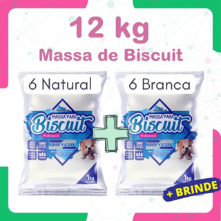 Caixa Fechada Polycol Massa de Biscuit 6 kg Natural e 6 kg Branca - Massa profissional em Oferta na Shopee