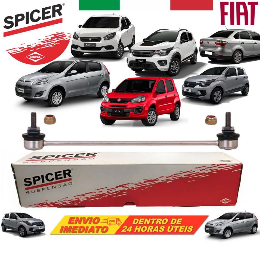 Bieleta Estabilizadora Dianteira Fiat Mobi Novo Uno Palio Grand Siena Original SPICER com NFe em Oferta na Shopee