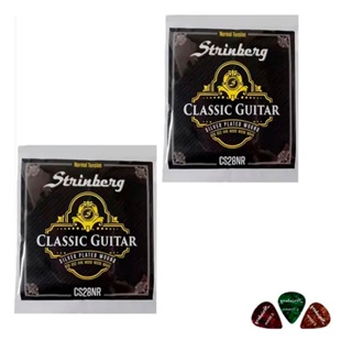 Kit Com 2 Encordoamento Nylon Violão Strinberg Cs28nr em Oferta na Shopee