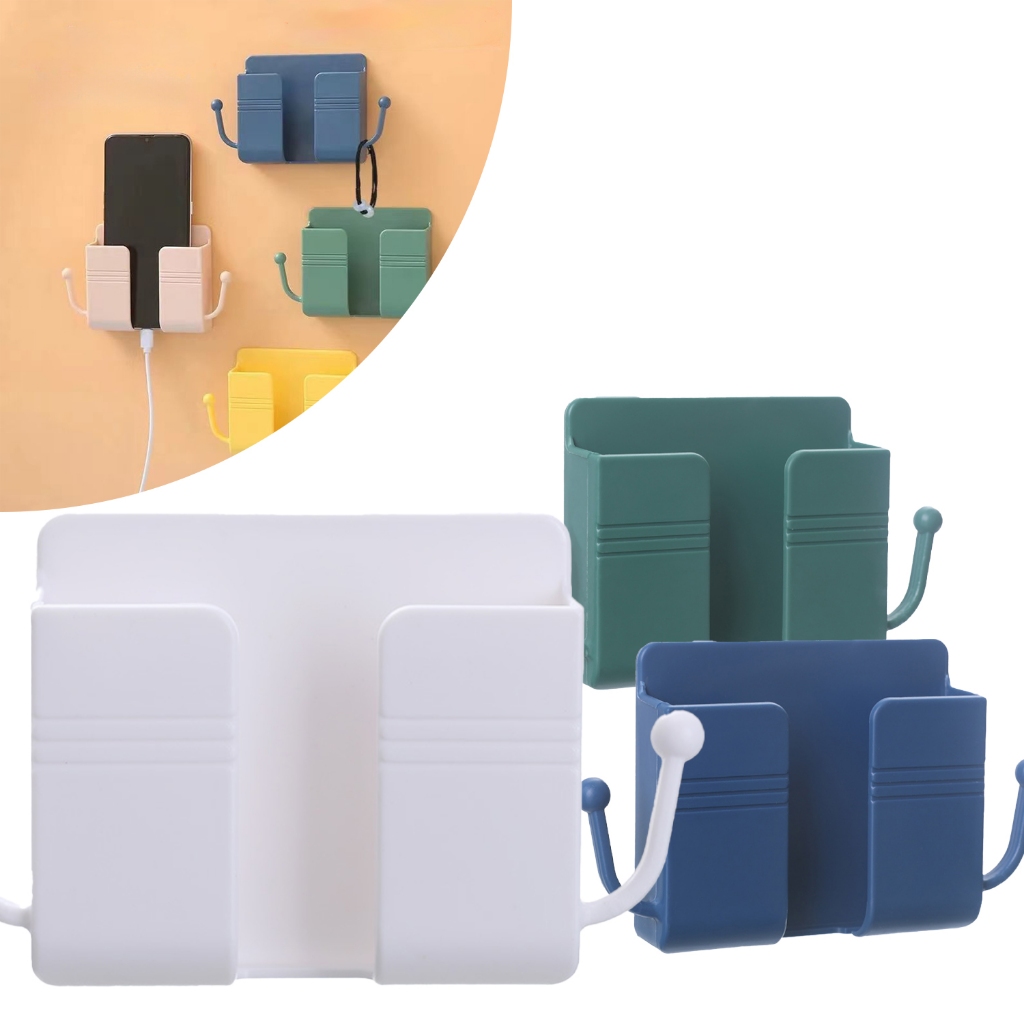 Kit Suporte de Parede Plástico Autocolante Multiuso para Celular com  Ganchos 1UN 2UN 3UN Vantagem em Oferta na Shopee