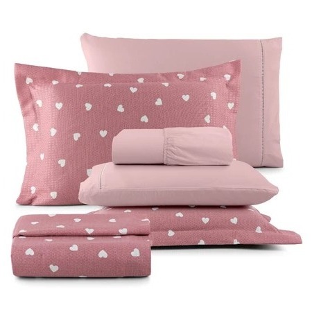 Kit Cobre Leito Casal Queen 6 Peças Tecido 100% Algodão Colcha Piquet De Luxo Estampado Ponto Palito