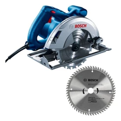 Kit Serra Circular Bosch GKS 20-65 220v 2000w 184mm + 2 Discos