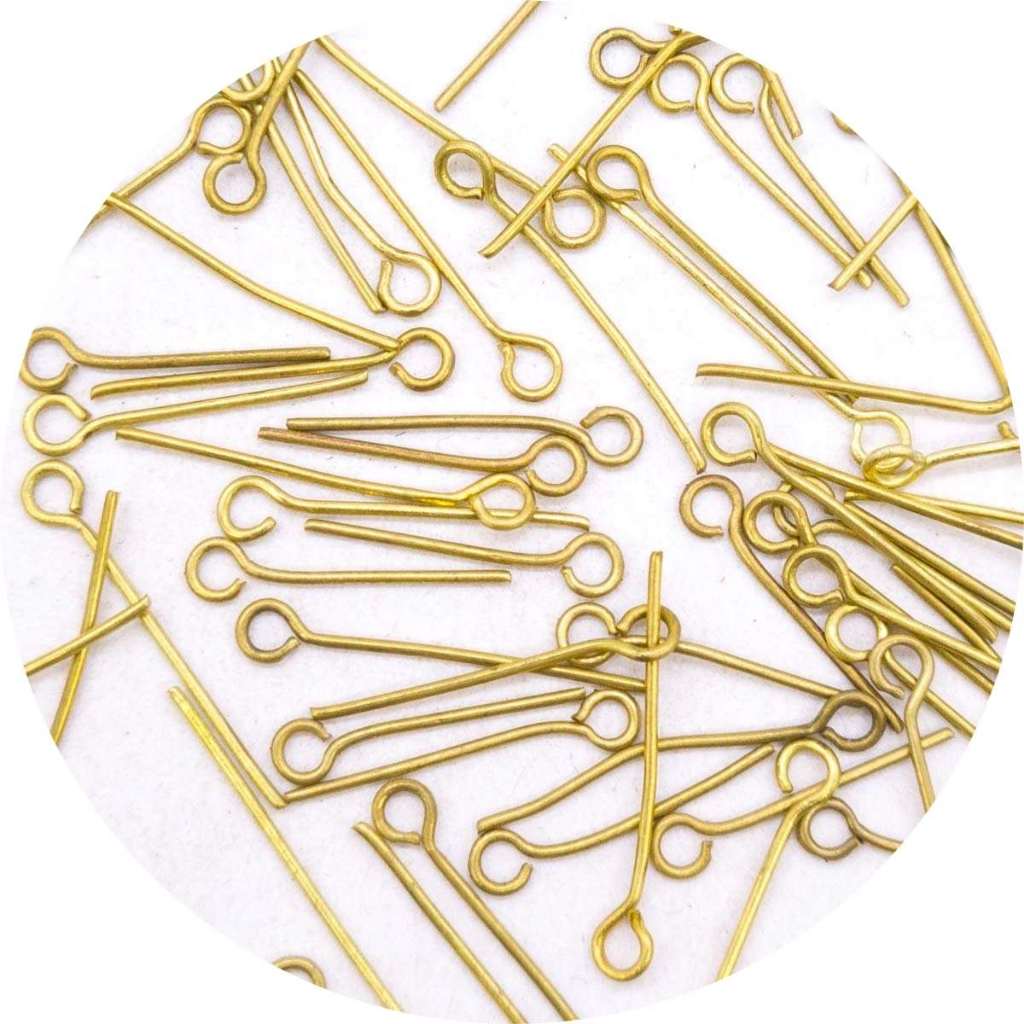 Alfinete Contra Pino Metal Dourado 15mm 100pçs 8g em Oferta na Shopee