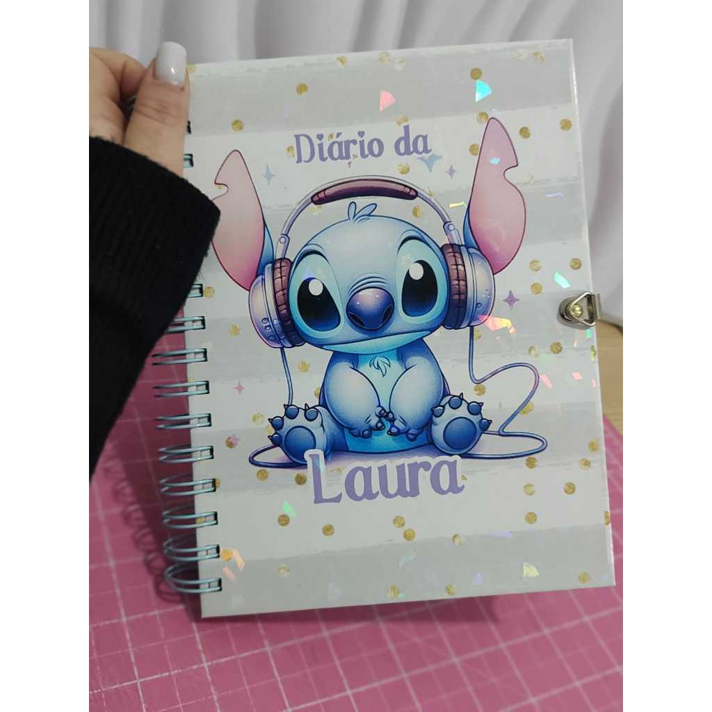 Diário Infantil Personalizado com Nome e Cadeado | Caderno Secreto