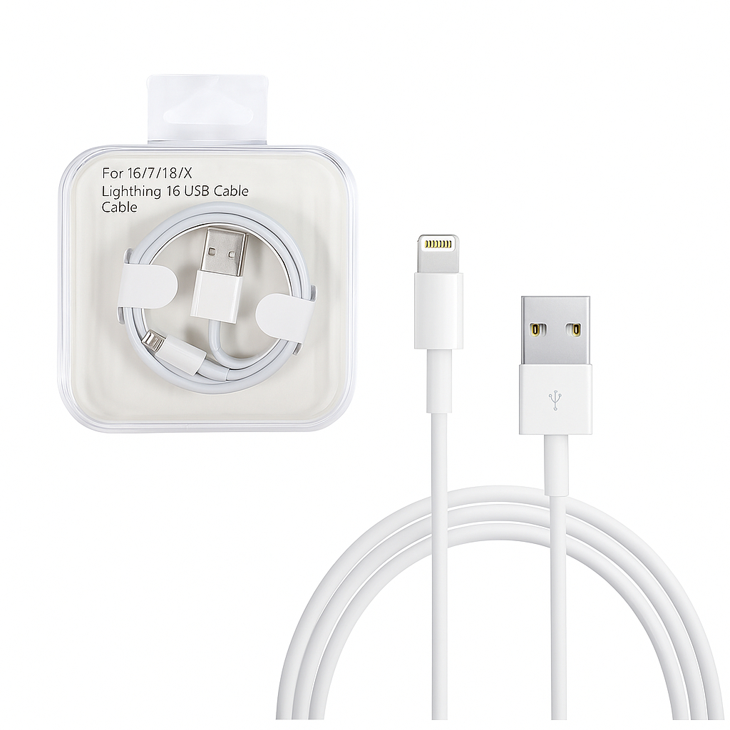 Carregador Cabo USB Lightning Compativel c/ iPhone iPad iPod