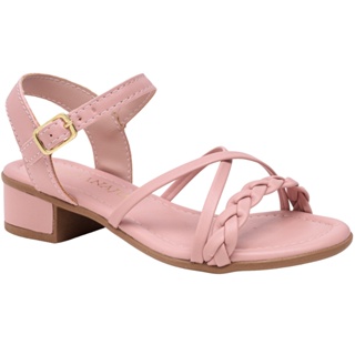 Sandália Infantil Menina Confortável Trança X Saltinho Lançamento do 28 ao 36 Ref. 049 em Oferta na Shopee