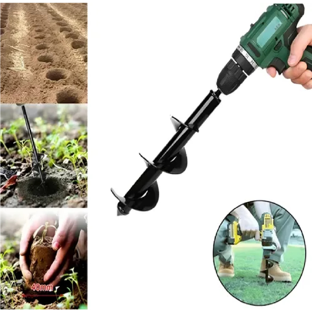 Broca Espiral Jardim Perfurador Escavador Solo Inovamix