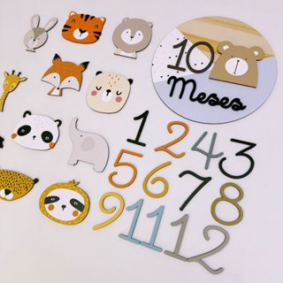 Kit Mesversário - Safari Nórdico Menino em Oferta na Shopee