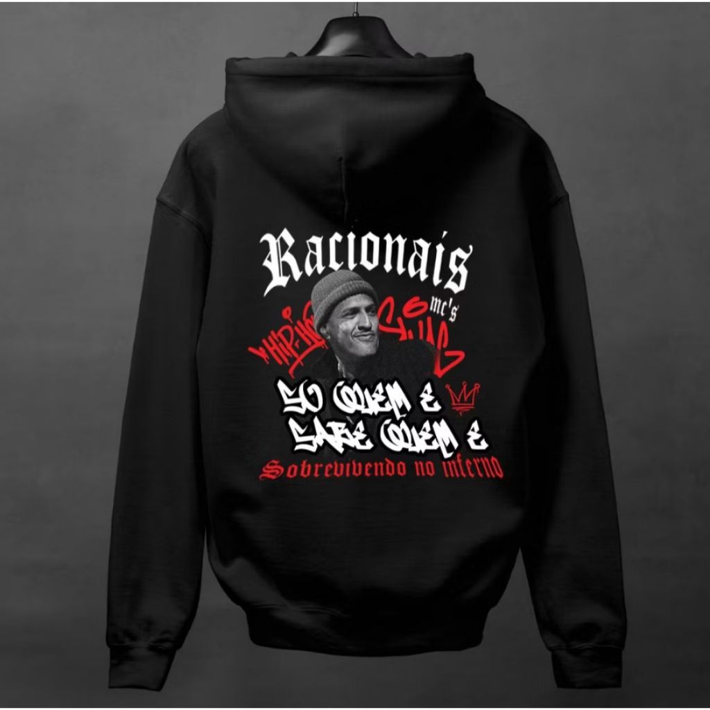 BLUSA MOLETON RACIONAIS MC's IMAGEM ESTILOSO LANÇAMENTO