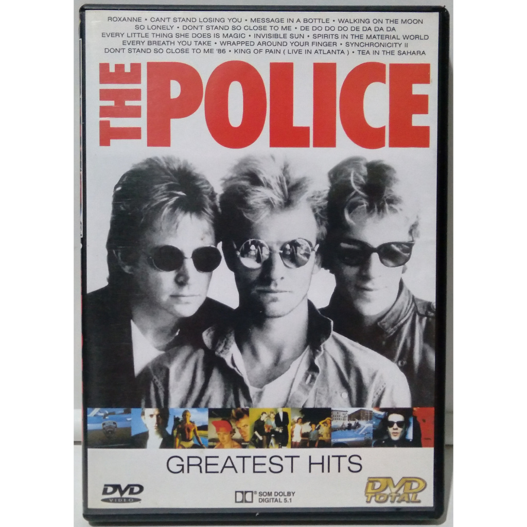 DVD - The Police - The Police Greatest Hits (Roxane, Every Breath You Take, Outros)