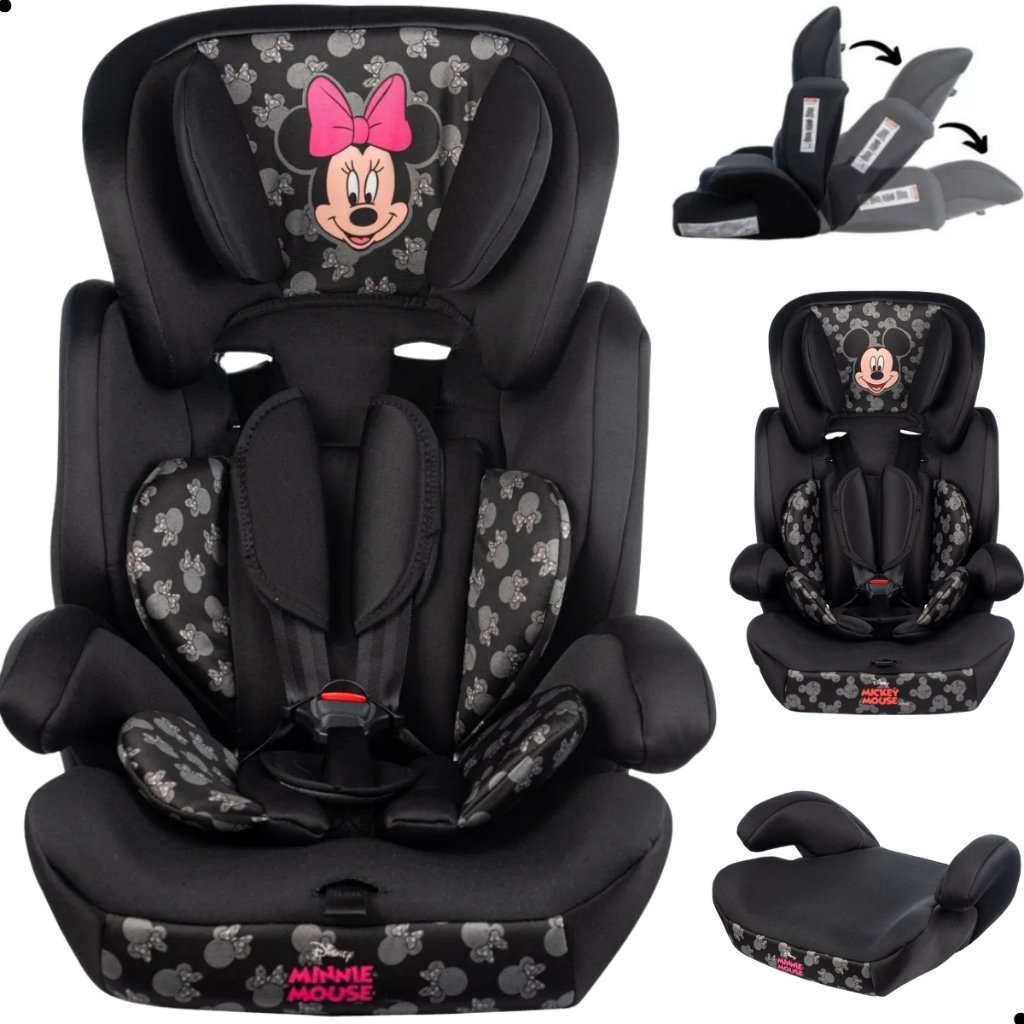 Cadeira para Auto Infantil 9 a 36kg Reclinável com Cinto 5 Pontos Vira Assento Booster Inmetro
