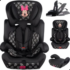 Cadeira para Auto Infantil 9 a 36kg Reclinável com Cinto 5 Pontos Vira Assento Booster Inmetro