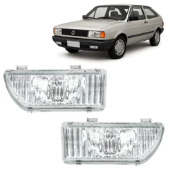 Par Farol de Milha Auxiliar Gol Parati Saveiro Quadrado 1987 1988 1989 1990 1991 1992 1993 1994 Lente de Vidro