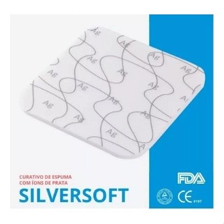 Curativo Espuma c/ prata Silversoft 10x10cm 1 un VitaMedical em Oferta na Shopee