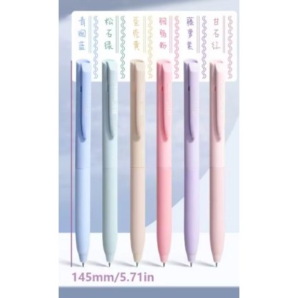 Caneta de gel colorida, ponta de aço inoxidável de 0,5 mm, ferramenta de escrita, caneta de assinatura com