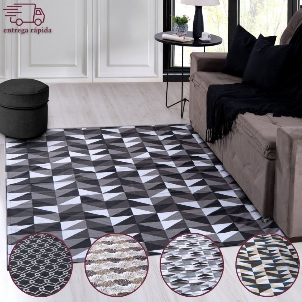 Tapete Sala Quarto 2.00×1.40 Antiderrapante