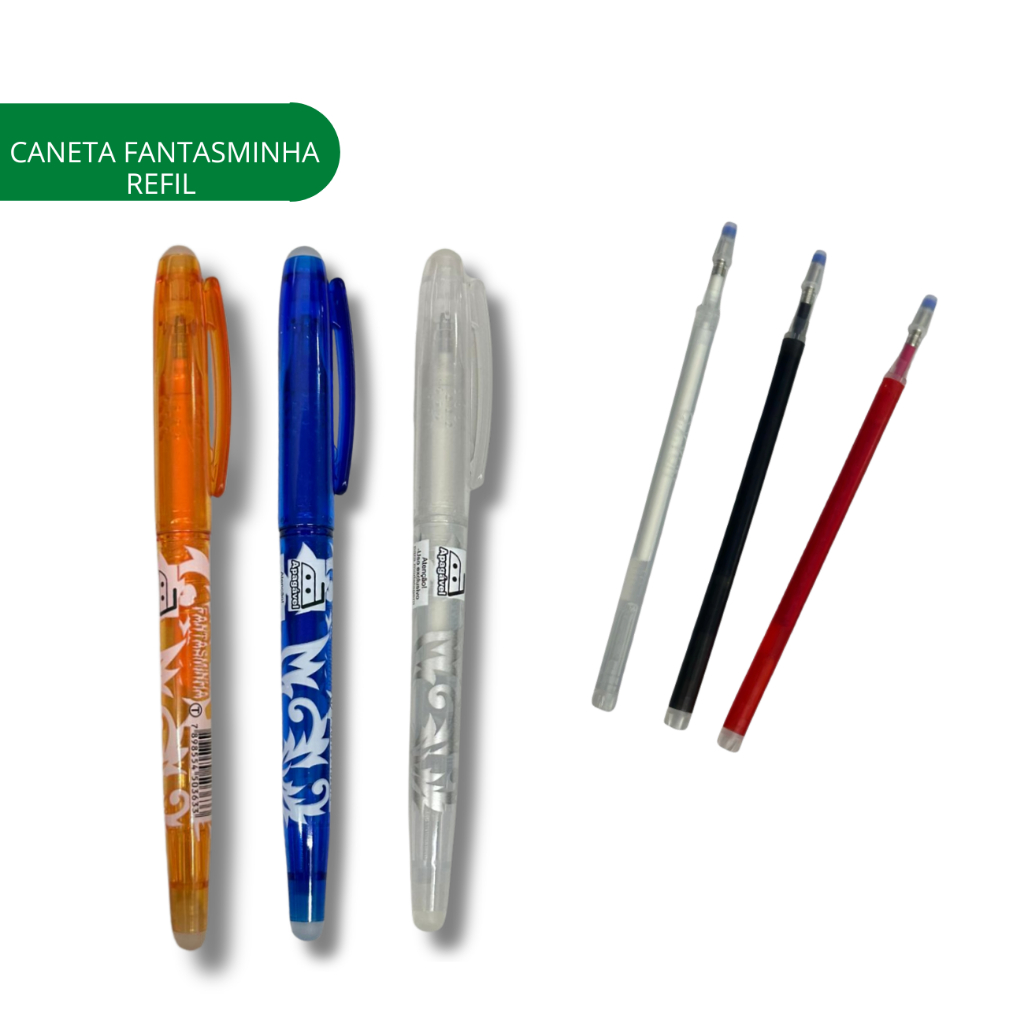 Caneta + Refil, caneta fantasminha kit com refil, marcação / patchwork em Oferta na Shopee