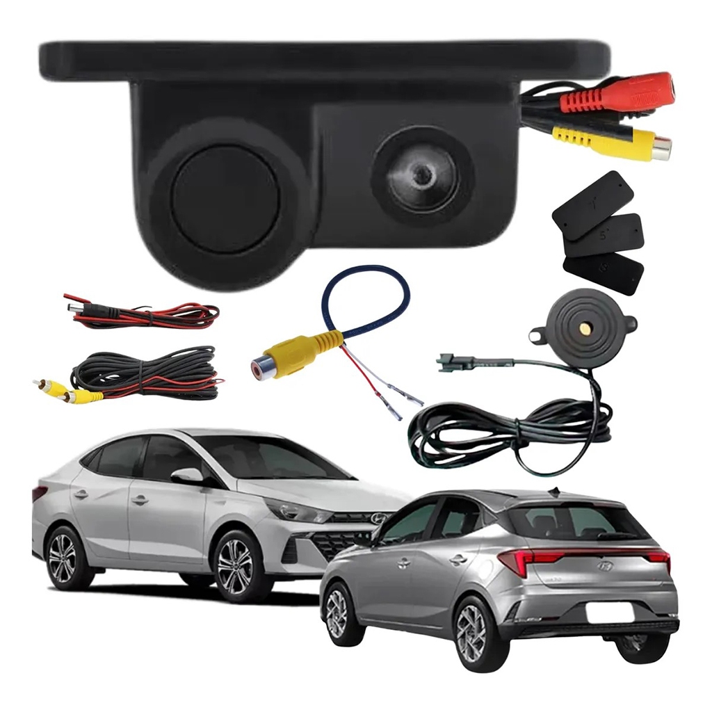 Câmera De Ré com sensor Estacionamento Automotiva Colorida Noturna kp-s115