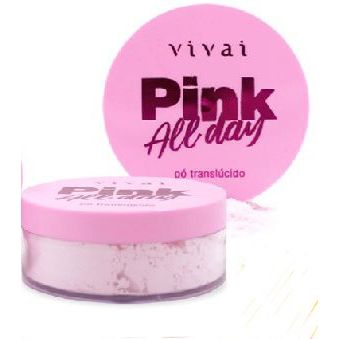 Pó Rosa Translúcido Pink All Day - Vivai em Oferta na Shopee