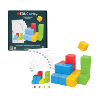 Brinquedo Follow Blocks 96 Desafios Bm050 - Polibrinq em Oferta na Shopee