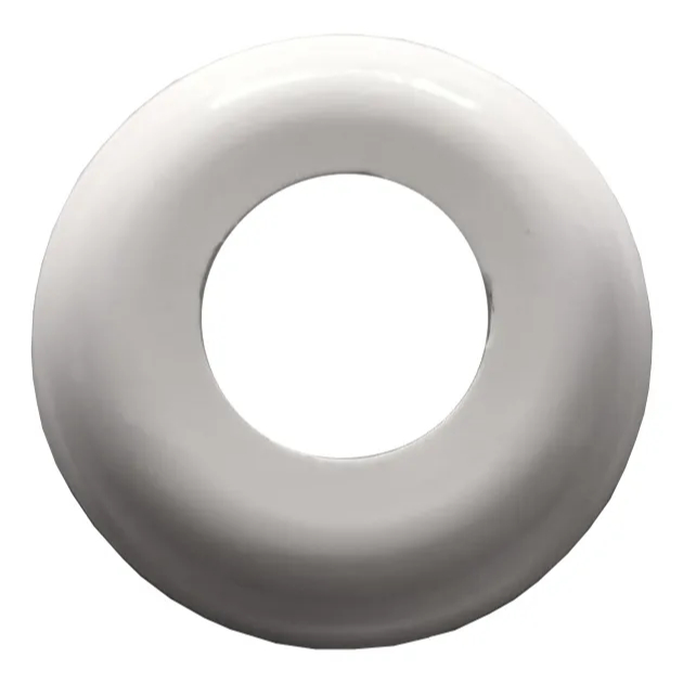 Kit 20 Canopla P/ Guarda Corpo Redondo 50,8mm Nylon Branca