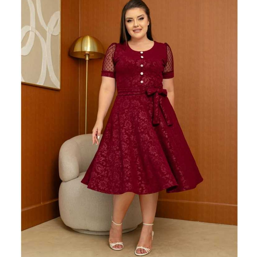 VESTIDO MIDI ,vestido evangelico , vestido jakar ,vestido crista ,vestido gode , vestido social