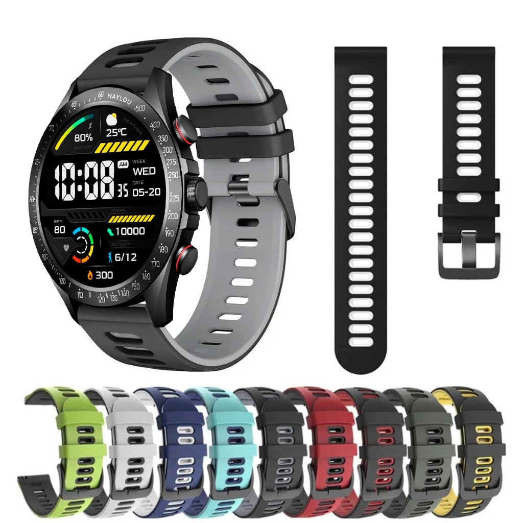 Pulseira 22mm de silicone SPORT para Smartwatch Haylou Solar Pro