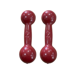 Par de halter emborrachado de 3 kg