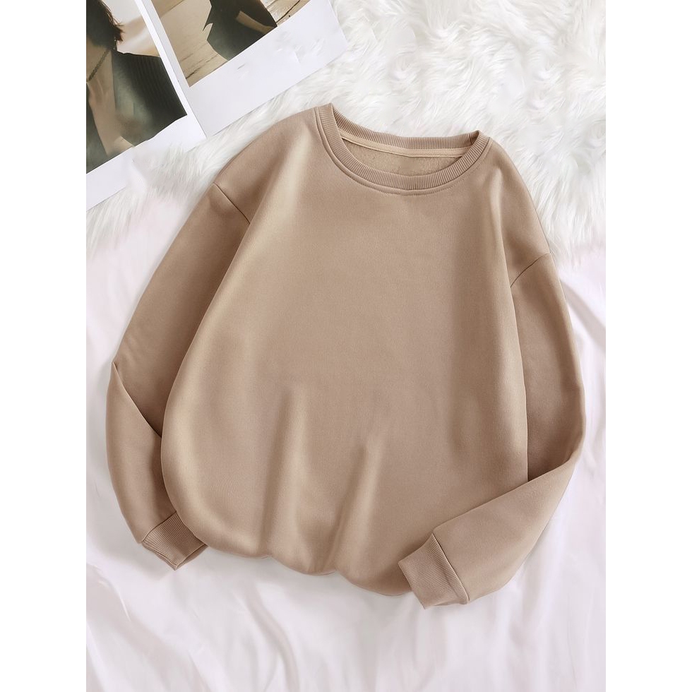 Moletom Infantil Feminino Gola careca Sem bolso Moletom Cores Femininos Moletom Feminino Liso