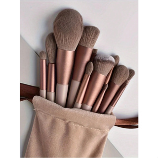 Kit 13 Pçs Pincéis De Maquiagem Contorno Kabuki Profissional--Bom qualidade em Oferta na Shopee