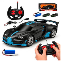 Carrinho de Controle Remoto Recarregável Esportivo Automodelo Competição Ferrari Lamborghini Bugati