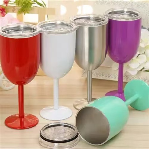 Copo Taça inox Térmica De  Vinho Chá Café Dupla Camada Premium 500ml 012 em Oferta na Shopee