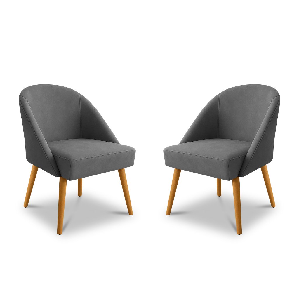 Kit 2 Cadeira Lua Decorativa Pé Pelito Tecido Aveludado/Varias Cores Disponiveis em Oferta na Shopee