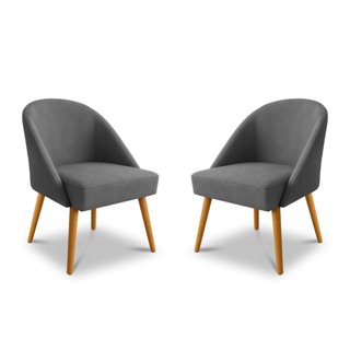 Kit 2 Cadeira Lua Decorativa Pé Pelito Tecido Aveludado/Varias Cores Disponiveis em Oferta na Shopee