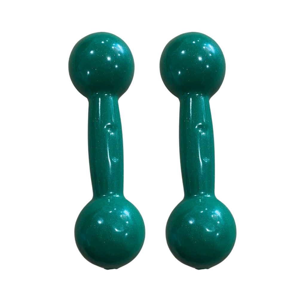 Par de halter emborrachado de 1 kg