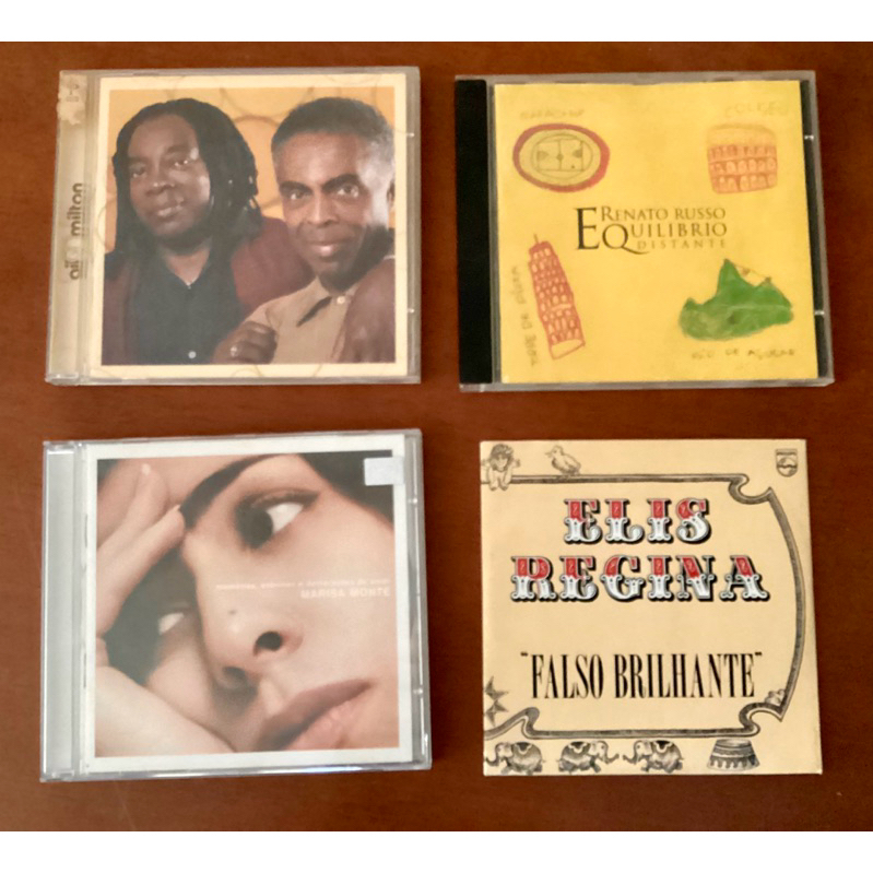 Kit 4 CDs MPB: Elis Regina, Marisa Monte, Renato Russo, Gil & Milton