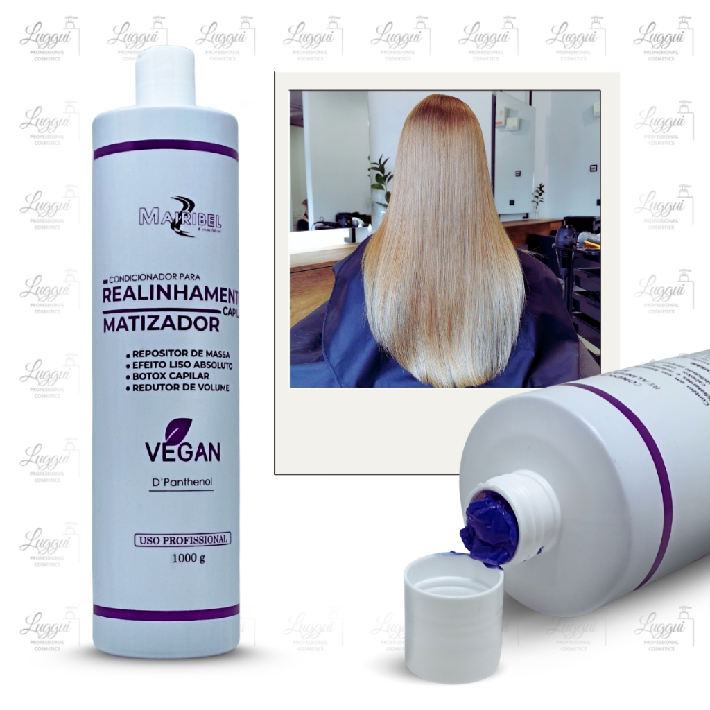 Realinhamento Capilar Matizador Loiro Mairibel 1Kg (SEM FORMOL) – Blindagem e Redução de Volume