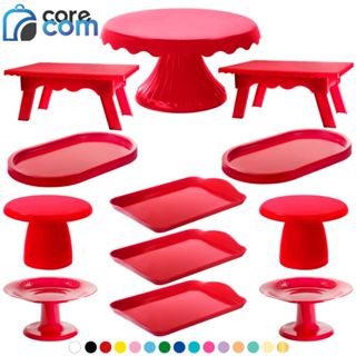 Kit Festa 1 Cake Renda 19, 2 Mini Cogumelo, 3 Band 20x13, 2 Bandejas Oval, 2 Mini Cake, 2 Mesinhas em Oferta na Shopee